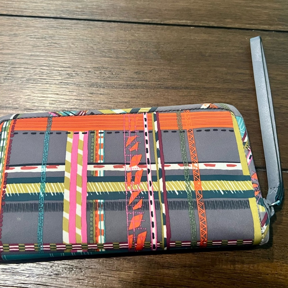 Vera Bradley Pink and Green Patterned Wallet